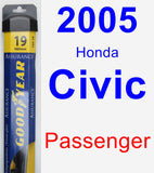 Passenger Wiper Blade for 2005 Honda Civic - Assurance