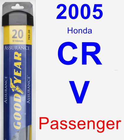Passenger Wiper Blade for 2005 Honda CR-V - Assurance