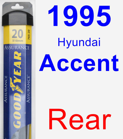 Rear Wiper Blade for 1995 Hyundai Accent - Assurance