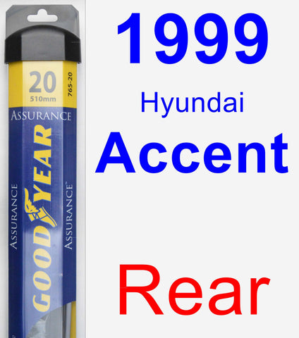 Rear Wiper Blade for 1999 Hyundai Accent - Assurance