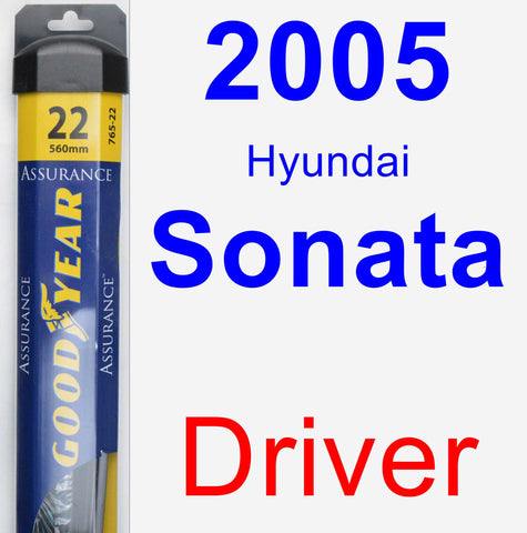 Driver Wiper Blade for 2005 Hyundai Sonata - Assurance
