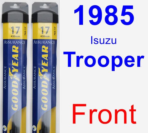 Front Wiper Blade Pack for 1985 Isuzu Trooper - Assurance