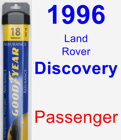 Passenger Wiper Blade for 1996 Land Rover Discovery - Assurance