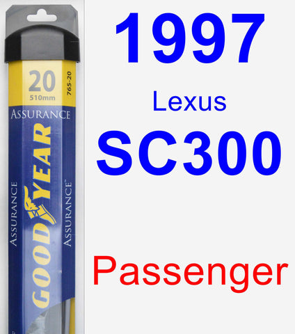 Passenger Wiper Blade for 1997 Lexus SC300 - Assurance