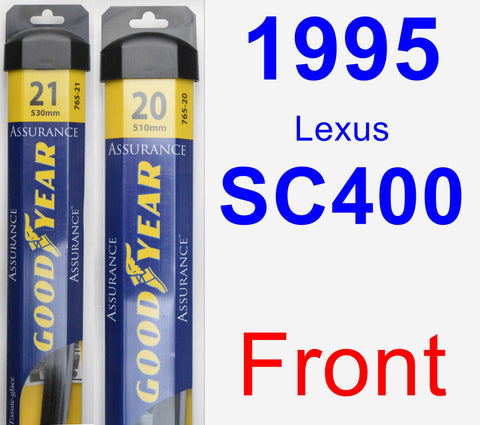 Front Wiper Blade Pack for 1995 Lexus SC400 - Assurance