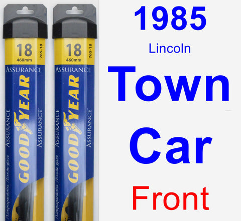 Front Wiper Blade Pack for 1985 Lincoln Town Car - Assurance