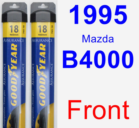 Front Wiper Blade Pack for 1995 Mazda B4000 - Assurance