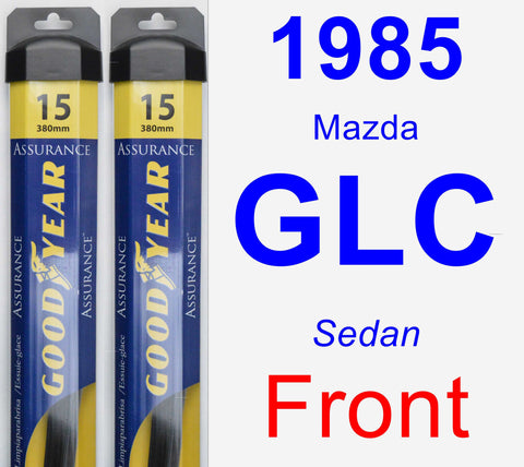 Front Wiper Blade Pack for 1985 Mazda GLC - Assurance
