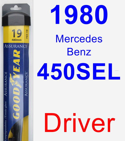Driver Wiper Blade for 1980 Mercedes-Benz 450SEL - Assurance