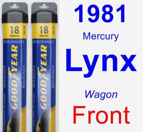Front Wiper Blade Pack for 1981 Mercury Lynx - Assurance