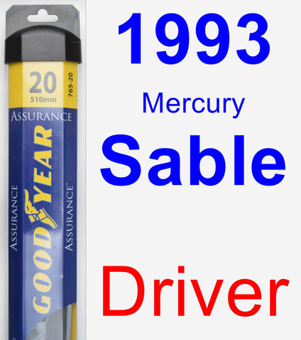 Driver Wiper Blade for 1993 Mercury Sable - Assurance