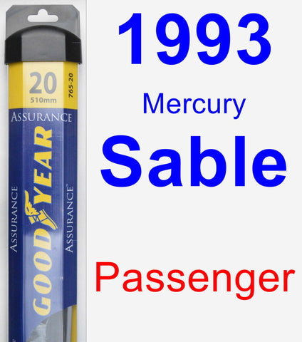 Passenger Wiper Blade for 1993 Mercury Sable - Assurance