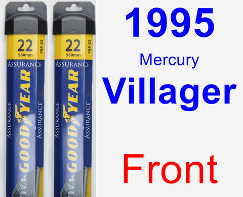 Front Wiper Blade Pack for 1995 Mercury Villager - Assurance