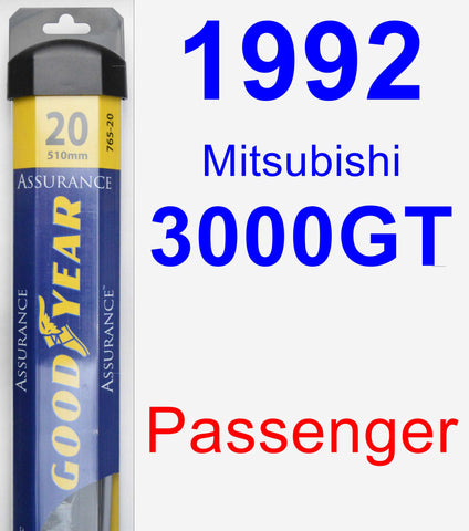 Passenger Wiper Blade for 1992 Mitsubishi 3000GT - Assurance
