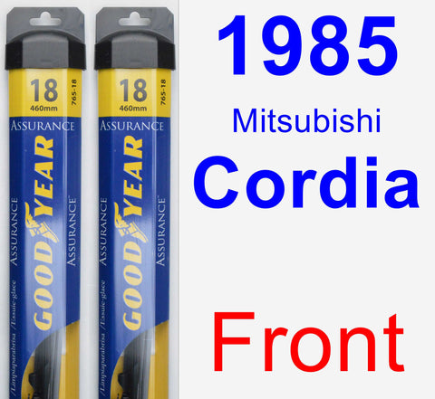 Front Wiper Blade Pack for 1985 Mitsubishi Cordia - Assurance