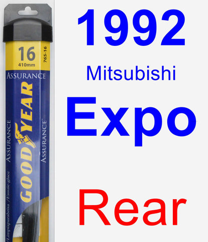 Rear Wiper Blade for 1992 Mitsubishi Expo - Assurance