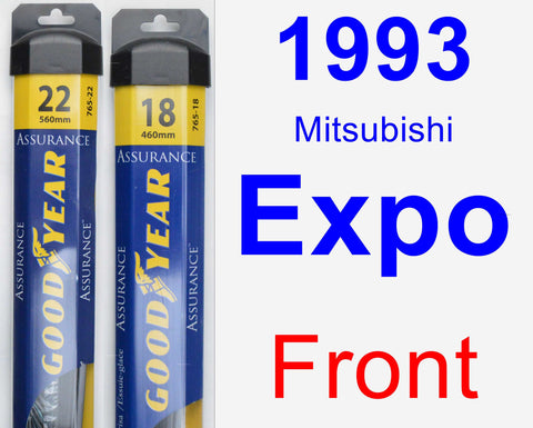 Front Wiper Blade Pack for 1993 Mitsubishi Expo - Assurance