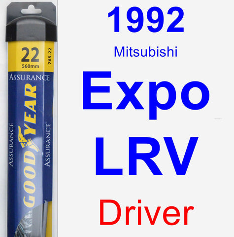 Driver Wiper Blade for 1992 Mitsubishi Expo LRV - Assurance