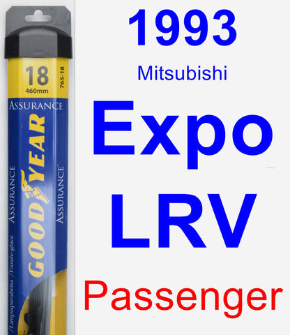Passenger Wiper Blade for 1993 Mitsubishi Expo LRV - Assurance