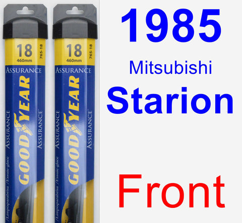 Front Wiper Blade Pack for 1985 Mitsubishi Starion - Assurance