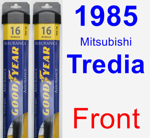 Front Wiper Blade Pack for 1985 Mitsubishi Tredia - Assurance