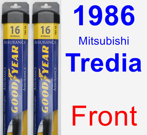 Front Wiper Blade Pack for 1986 Mitsubishi Tredia - Assurance