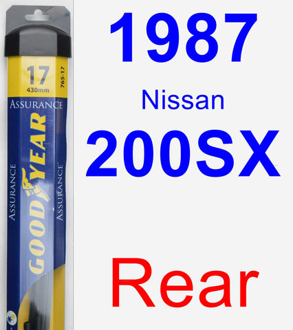 Rear Wiper Blade for 1987 Nissan 200SX - Assurance