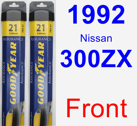 Front Wiper Blade Pack for 1992 Nissan 300ZX - Assurance