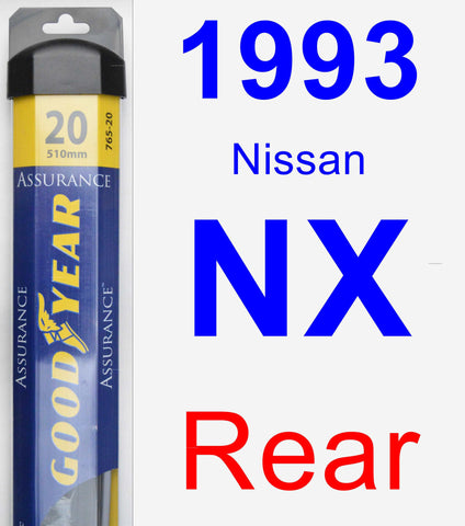 Rear Wiper Blade for 1993 Nissan NX - Assurance