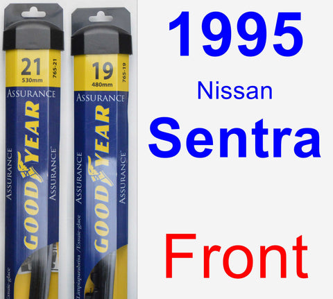 Front Wiper Blade Pack for 1995 Nissan Sentra - Assurance