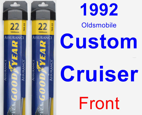 Front Wiper Blade Pack for 1992 Oldsmobile Custom Cruiser - Assurance