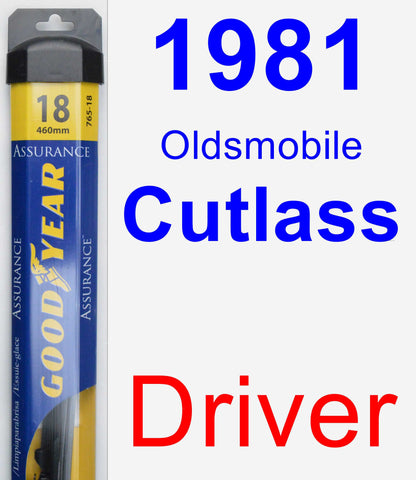Driver Wiper Blade for 1981 Oldsmobile Cutlass - Assurance