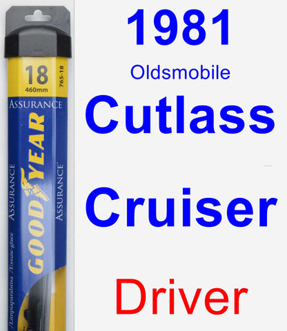 Driver Wiper Blade for 1981 Oldsmobile Cutlass Cruiser - Assurance