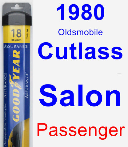 Passenger Wiper Blade for 1980 Oldsmobile Cutlass Salon - Assurance