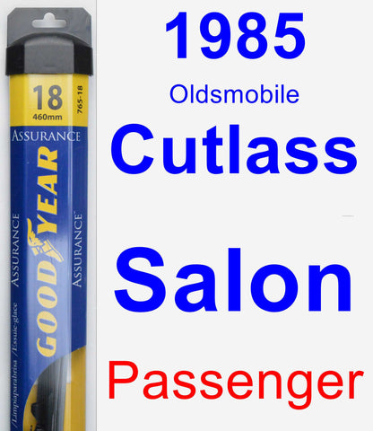 Passenger Wiper Blade for 1985 Oldsmobile Cutlass Salon - Assurance