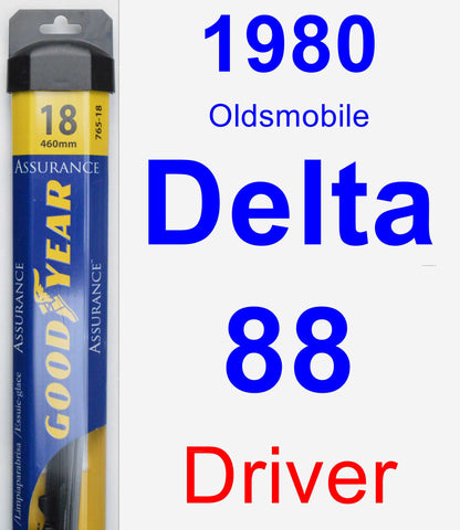 Driver Wiper Blade for 1980 Oldsmobile Delta 88 - Assurance