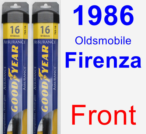 Front Wiper Blade Pack for 1986 Oldsmobile Firenza - Assurance