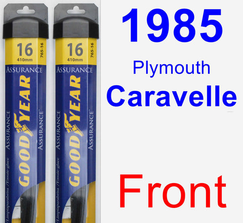 Front Wiper Blade Pack for 1985 Plymouth Caravelle - Assurance