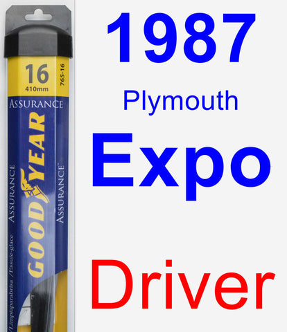 Driver Wiper Blade for 1987 Plymouth Expo - Assurance