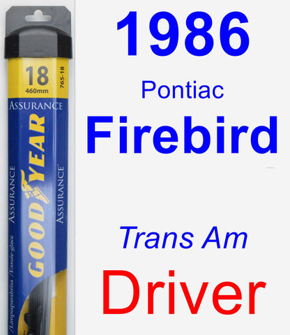 Driver Wiper Blade for 1986 Pontiac Firebird - Assurance