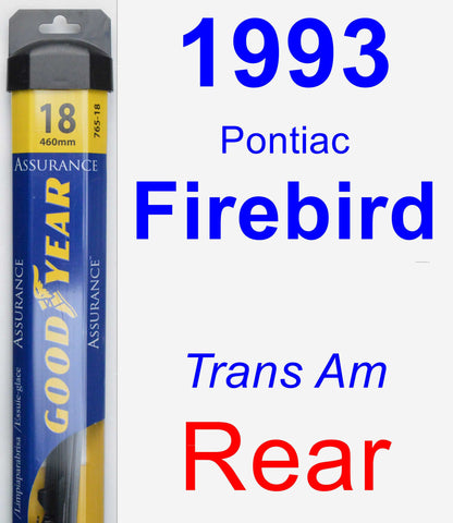 Rear Wiper Blade for 1993 Pontiac Firebird - Assurance
