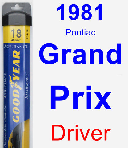 Driver Wiper Blade for 1981 Pontiac Grand Prix - Assurance