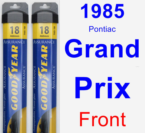 Front Wiper Blade Pack for 1985 Pontiac Grand Prix - Assurance