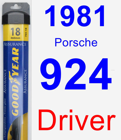 Driver Wiper Blade for 1981 Porsche 924 - Assurance