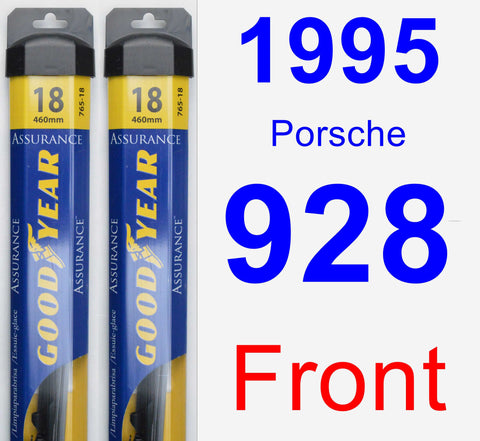 Front Wiper Blade Pack for 1995 Porsche 928 - Assurance