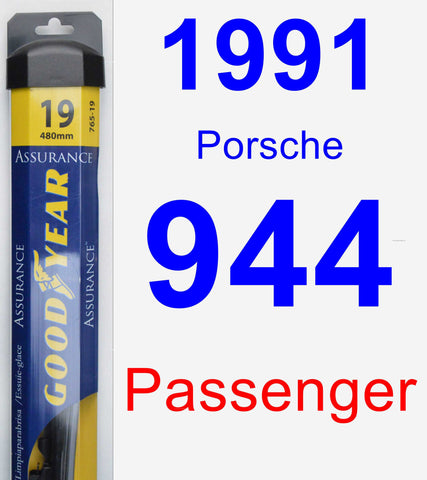 Passenger Wiper Blade for 1991 Porsche 944 - Assurance