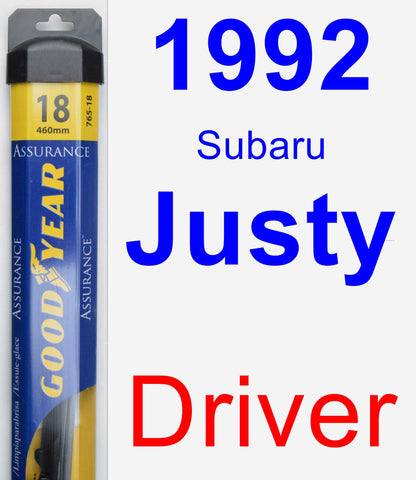 Driver Wiper Blade for 1992 Subaru Justy - Assurance