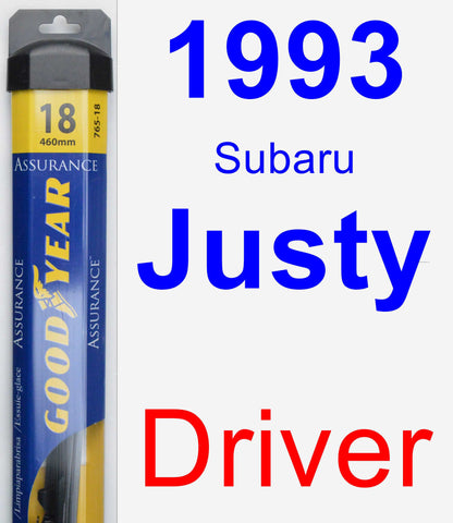 Driver Wiper Blade for 1993 Subaru Justy - Assurance