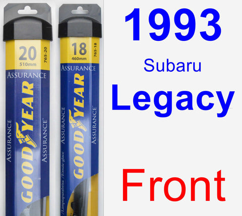 Front Wiper Blade Pack for 1993 Subaru Legacy - Assurance