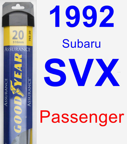 Passenger Wiper Blade for 1992 Subaru SVX - Assurance